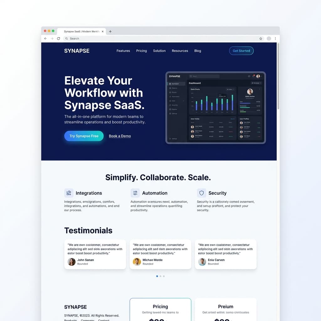 Website Development showcase